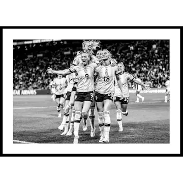 Poster Gallerix Fotbolls-VM Australien 2023 B&W