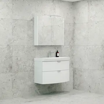 Möbelpaket Macro Design Heart Tvättställsskåp med Spegelskåp