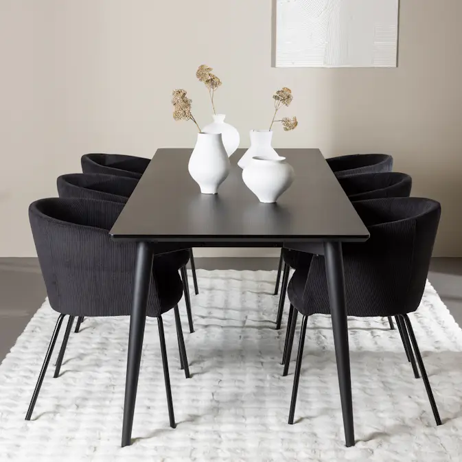 Matgrupp Venture Home Ellis 230 med 6 st Berit Stolar