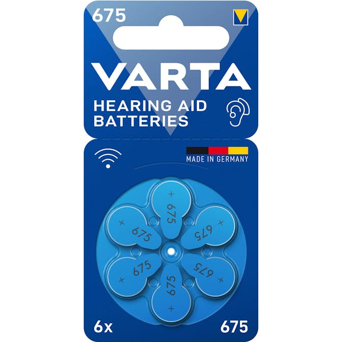Hörapparatsbatterier Varta 675/A675/PR44 6-pack