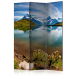 Rumsavdelare Skärmvägg Arkiio Lake With Mountain Reflection Switzerland 135x172 cm