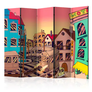 Rumsavdelare Skärmvägg Arkiio Morning in a City II 225x172 cm