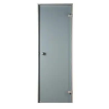 Bastudörr Sauna Sweden Aluminium Grå