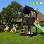 Lektorn Jungle Gym Club inkl. rutschkana, grundmålat svart