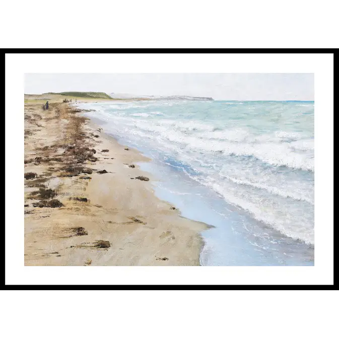 Poster Gallerix Strandbillede Fra Hellebæk By Laurits Andersen Ring