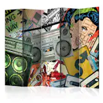 Rumsavdelare Skärmvägg Arkiio Graffiti Girl II 225x172 cm