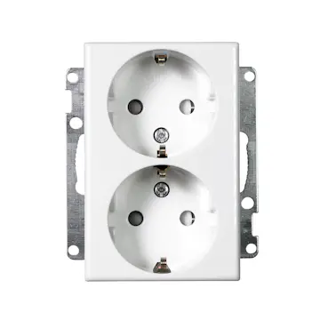 Vägguttag Elko 2-Vägs Utan ram RS Renvit