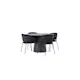 Matgrupp Venture Home Lanzo Ø120 cm med 4 st Selma stolar
