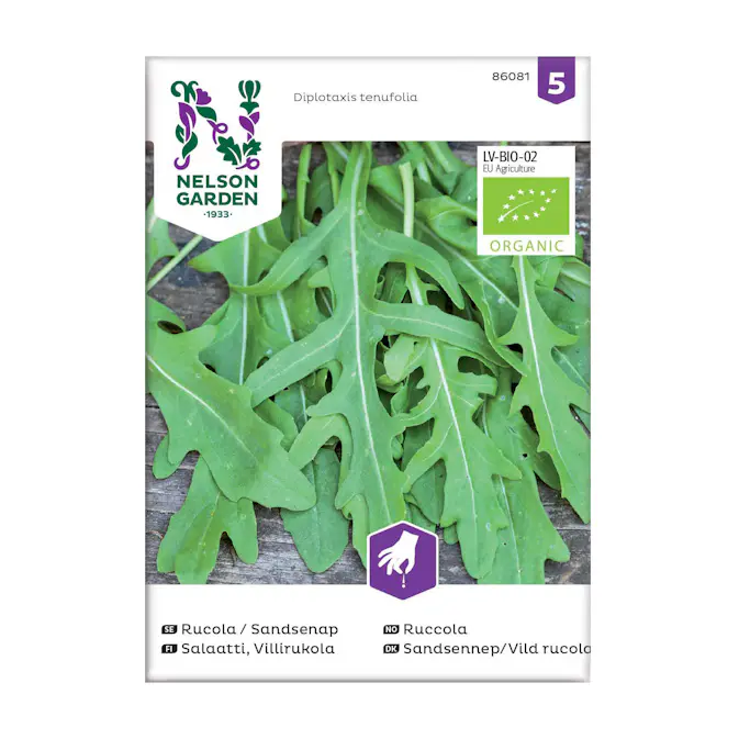 Frö Rucola Sandsenap Nelson Garden Organic