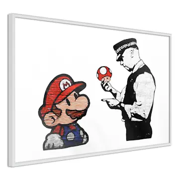 Poster Artgeist Affisch Banksy Mushroom Picker