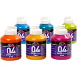 Glitterfärg Creativ Company Mixade Färger Nr. 04 6x500 ml/1 Låda