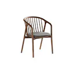 Matstol Bark Noira med Armstöd