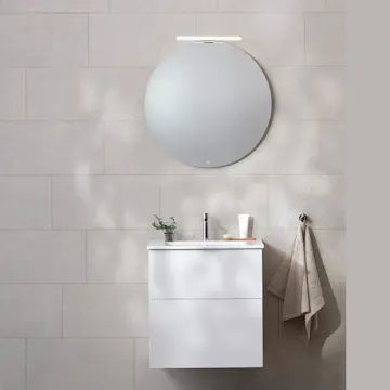 Möbelpaket Miller Badrum New York med Edge Tvättställ och Ambient Spegel