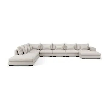 7-sitssoffa Scandinavian Choice Dubai U-formad Modulsoffa med Schäslong och Divan 527 cm