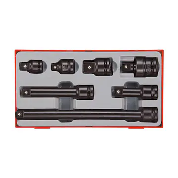 Krafthylsverktygssats 13 delar med 1/2 tum fyrkantsfäste Teng Tools TT9207A