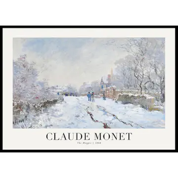 Poster Gallerix The Magpie 1868 By Claude Monet