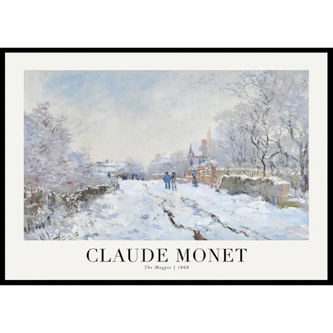 Poster Gallerix The Magpie 1868 By Claude Monet