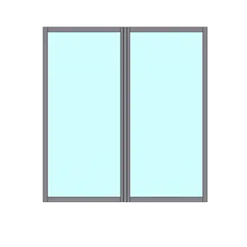 Fast Väggparti Novoroom Ultra 2-Delat