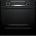 Inbyggnadsugn Bosch HQA534BB3 Serie 4 Svart med Ångfunktion och Avancerad Varmluftsteknik