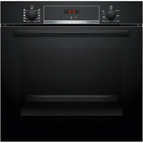 Inbyggnadsugn Bosch HQA534BB3 Serie 4 Svart med Ångfunktion och Avancerad Varmluftsteknik