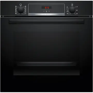 Inbyggnadsugn Bosch HQA534BB3 Serie 4 Svart med Ångfunktion och Avancerad Varmluftsteknik