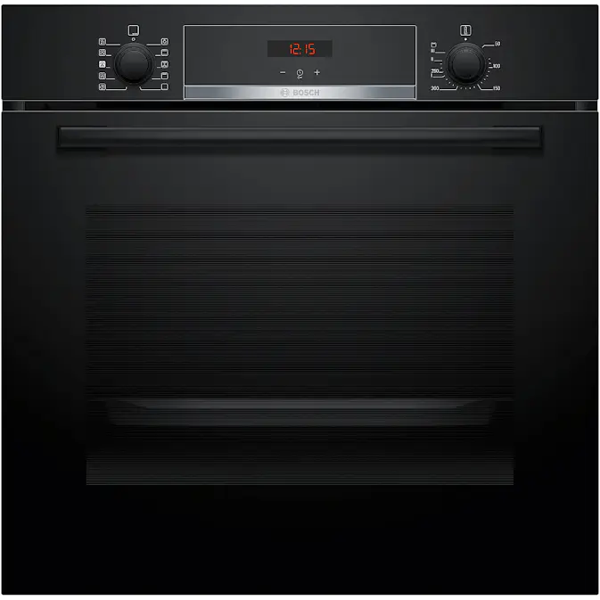 Inbyggnadsugn Bosch HQA534BB3 Serie 4 Svart med Ångfunktion och Avancerad Varmluftsteknik