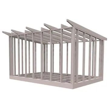 Friggebodsstomme Byggstommar 6 grader 4500x3190 mm Lösvirke