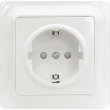 Vägguttag Malmbergs Gamma 1-Vägs Inf med Skruvanslutning