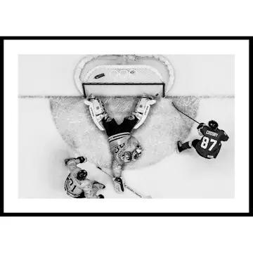 Poster Gallerix Henrik Lundqvist OS Sotji 2014 B&W No2