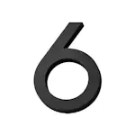 Husnummer Habo Selection Modern Stor Svart