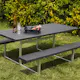Picknickbord Hortus Nonwood Antracit Galvaniserad Ram Hel