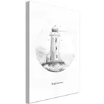 Tavla Arkiio Black and White Lighthouse