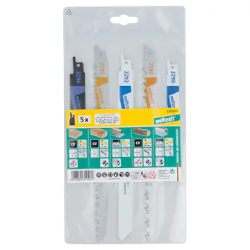 Tigersågblad Wolfcraft CV/BIM 5 st