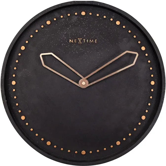 Väggklocka NeXtime Cross Guld