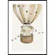 Poster Gallerix Elephant In Hot Air Balloon