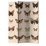 Rumsavdelare Skärmvägg Arkiio Retro Style: Butterflies 135x172 cm
