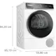 Tvätt- och Torkpaket Bosch WGB256A1SN-WQB246DASN Serie 8 med WIFI