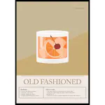 Poster Gallerix Old Fashioned Cocktail