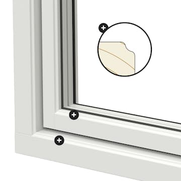 Fönsterprofil Insida NorDan Ntech