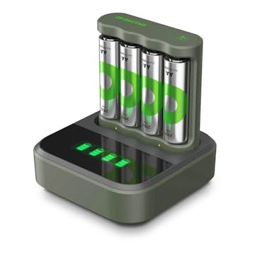 Batteriladdare GP Batteries Everyday Charger B441 + D451 med USB och LED-status