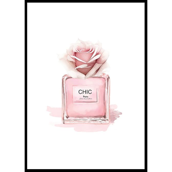 Poster Gallerix Chic Parfume Pink Rose