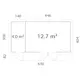 Stuga Palmako Aurelia 17,6 m² (inv. 16,7 m²)