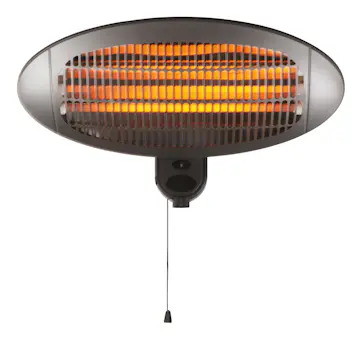 Terrassvärmare Home it för Väggmontering Svart 2000W