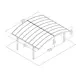 Dubbel Carport Canopia by Palram Arizona Breeze Carport I Metall 6x5 m