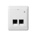 Modularuttag Elko 2X8 K6 RS Renvit