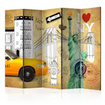 Rumsavdelare Skärmvägg Arkiio One Way New York II 225x172 cm