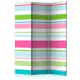 Rumsavdelare Skärmvägg Arkiio Bright Stripes 135x172 cm