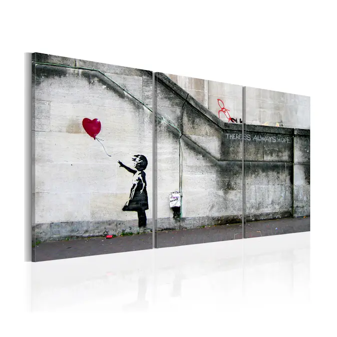 Tavla Arkiio Det Finns Alltid Hopp Banksy Triptych