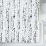 Duschdraperi Spirella Wood Black