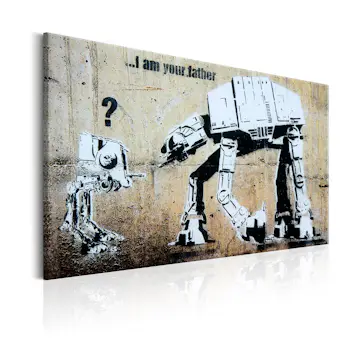 Tavla Arkiio I Am Your Father By Banksy
